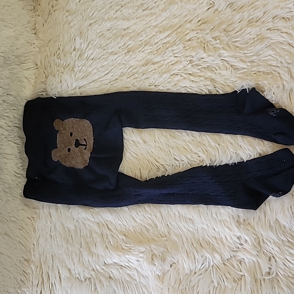 Baby, Toddler, Tights, navyblue, Bear, Gap, Size 12 to 24 months - Picture 2 of 4